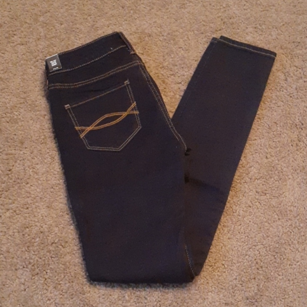 Abercrombie & Fitch Super Skinny Dark Denim Jeans
